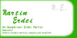 martin erdei business card